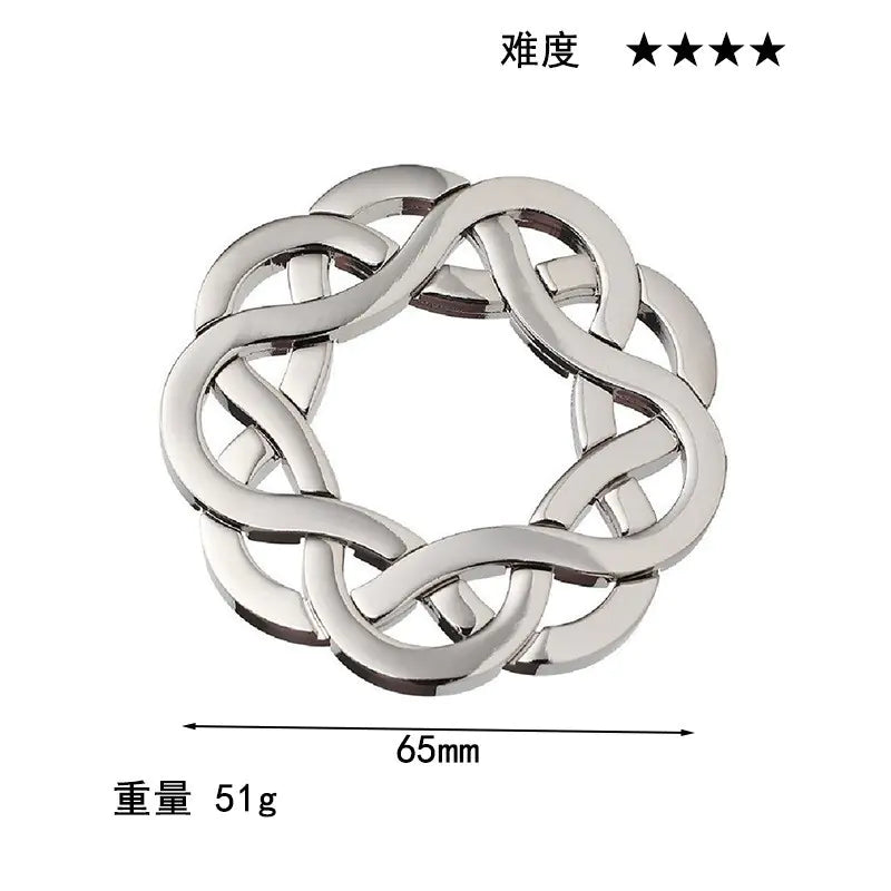 Zinc Alloy Unlocking Puzzle Toy for Kids and Adults
