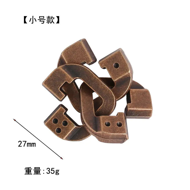 Zinc Alloy Unlocking Puzzle Toy for Kids and Adults