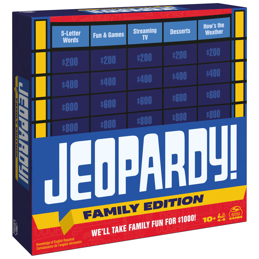 Jeopardy! Family Edition - Board Game Trivia for Family Night