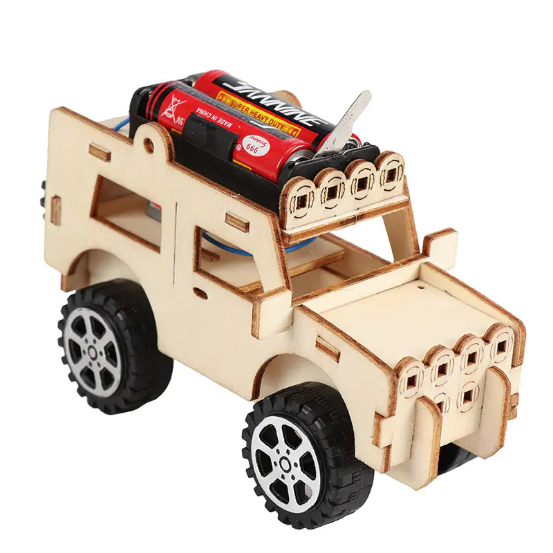 DIY Electric Jeep Kit: STEM Remote Control Car Building Toy for Kids 4+