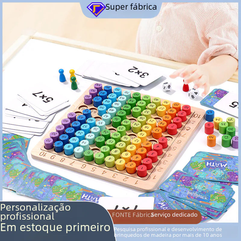 Colorful 99 Multiplication Table for Kids Learning
