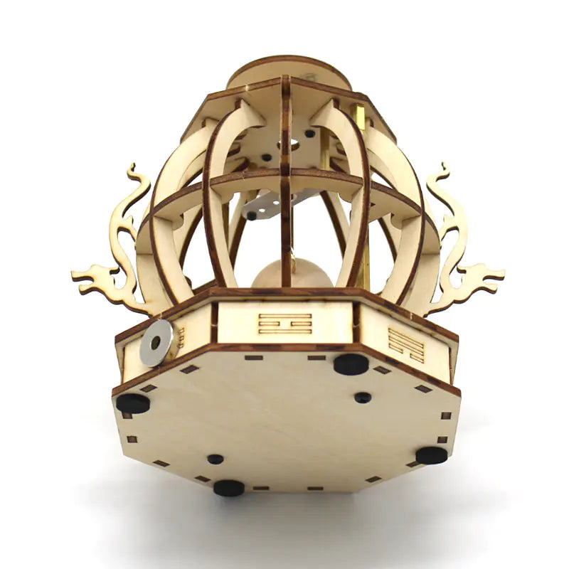 Wooden Earthquake Alarm Model Puzzle DIY Science Toy