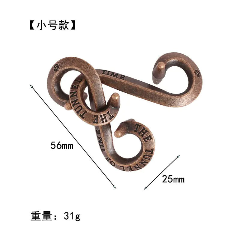 Zinc Alloy Unlocking Puzzle Toy for Kids and Adults