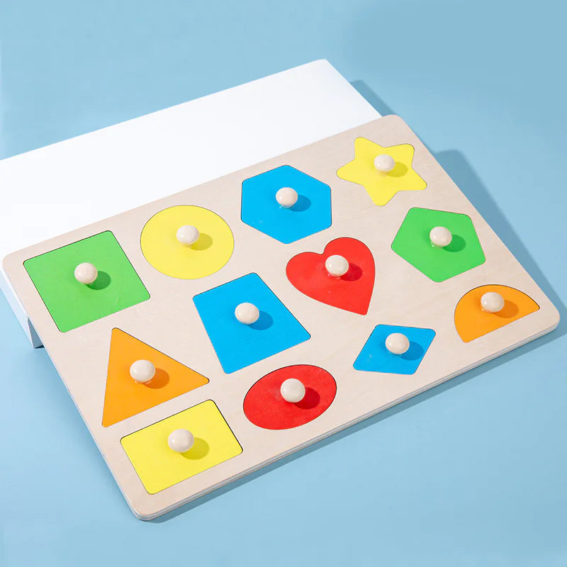 Montessori Geometric Puzzle Board