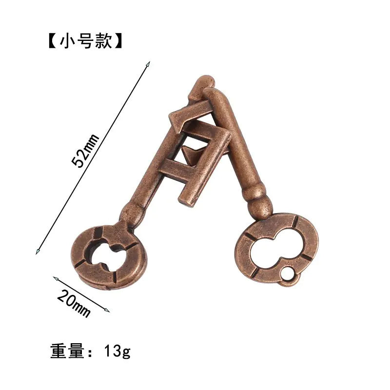 Zinc Alloy Unlocking Puzzle Toy for Kids and Adults