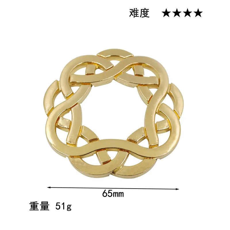 Zinc Alloy Unlocking Puzzle Toy for Kids and Adults