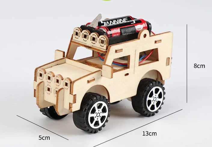 DIY Electric Jeep Kit: STEM Remote Control Car Building Toy for Kids 4+