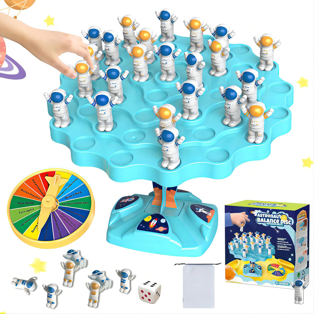 Cosmic Balance Astronaut Game - Dual Player Montessori Toy