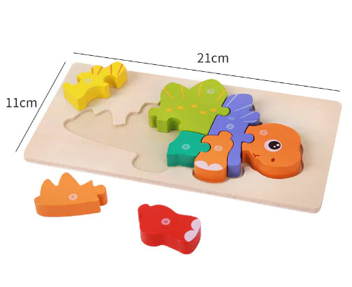 Wooden Montessori Educational Toys - 3D Puzzle Set