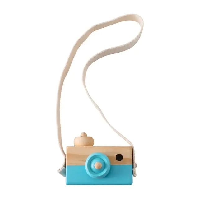 Montessori Wooden Baby Toy Fashion Camera Pendant