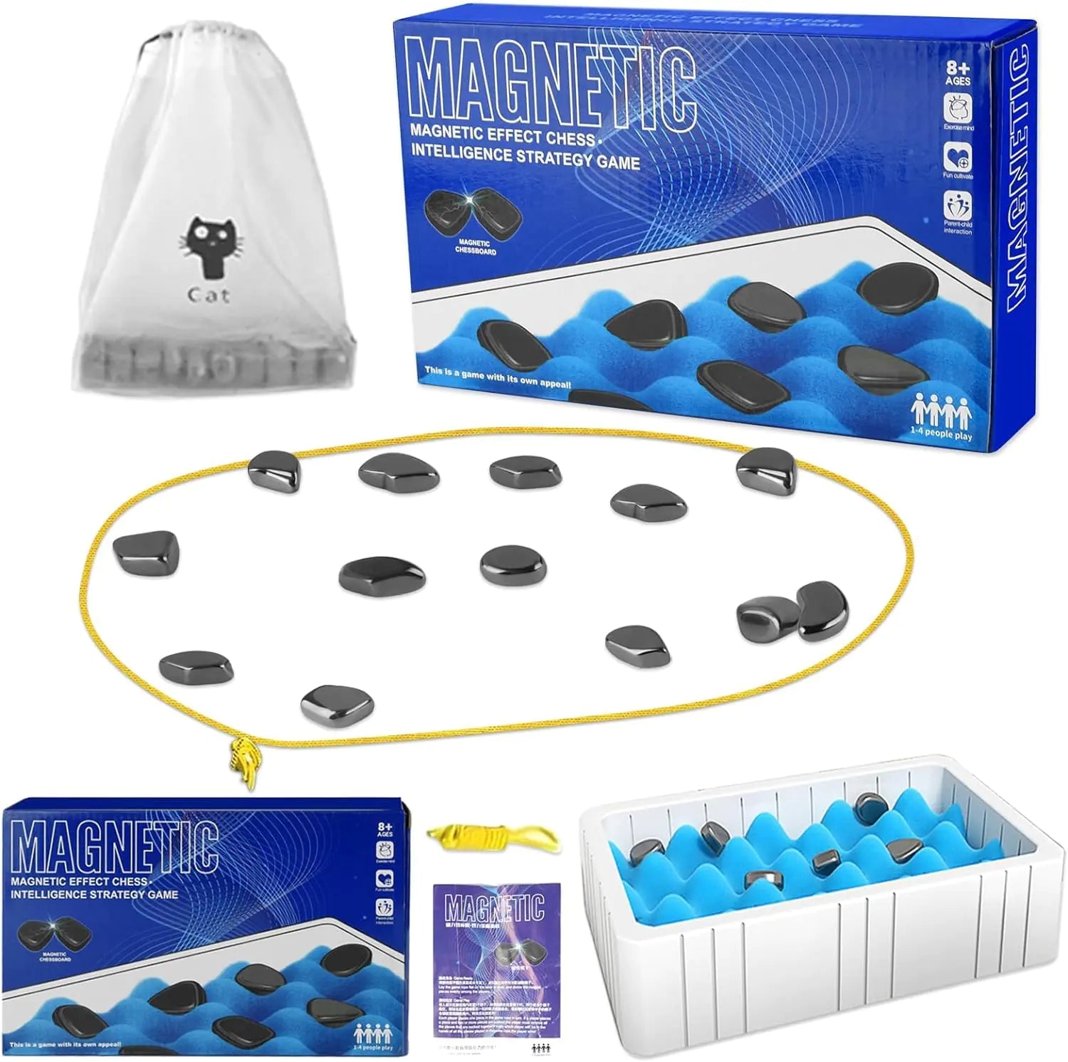 Magnetic Chess Set - Engaging Family Strategy Game with Magnets