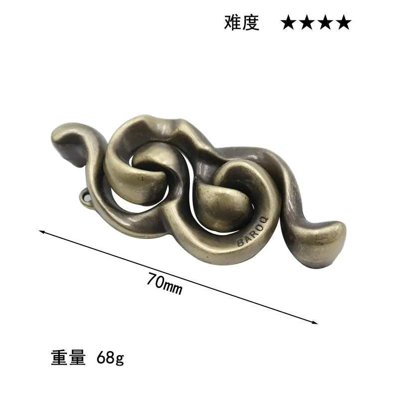 Zinc Alloy Unlocking Puzzle Toy for Kids and Adults