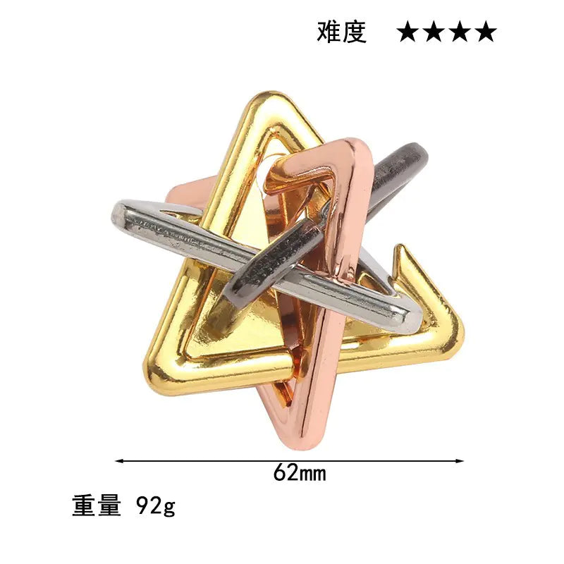 Zinc Alloy Unlocking Puzzle Toy for Kids and Adults