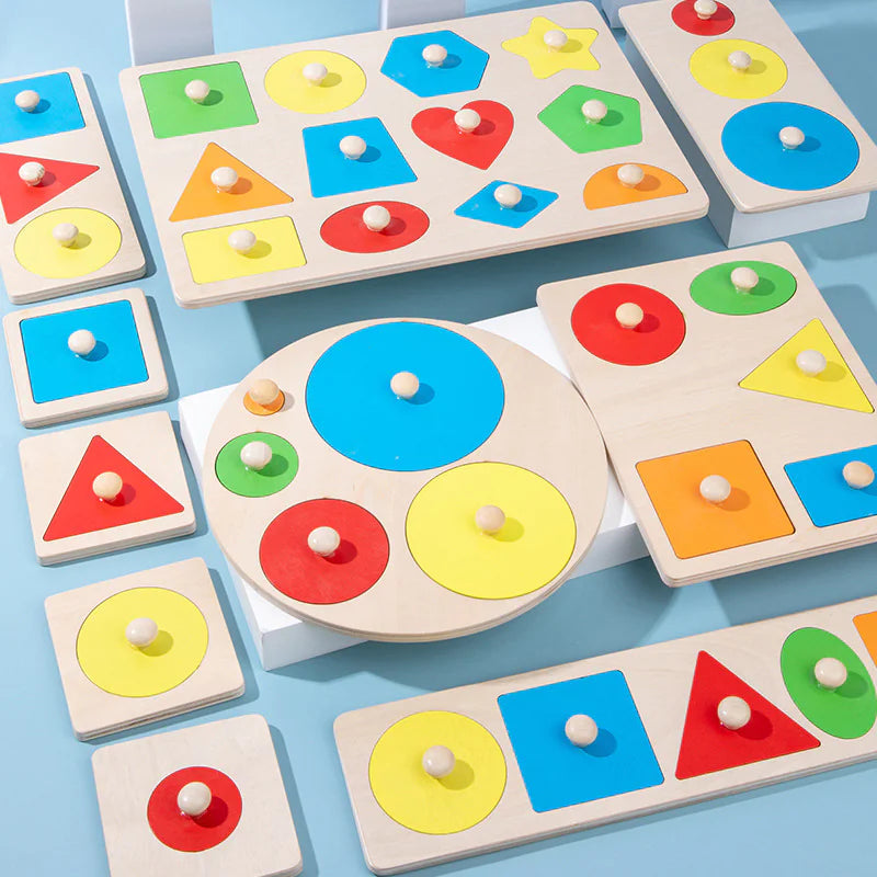 Montessori Geometric Puzzle Board