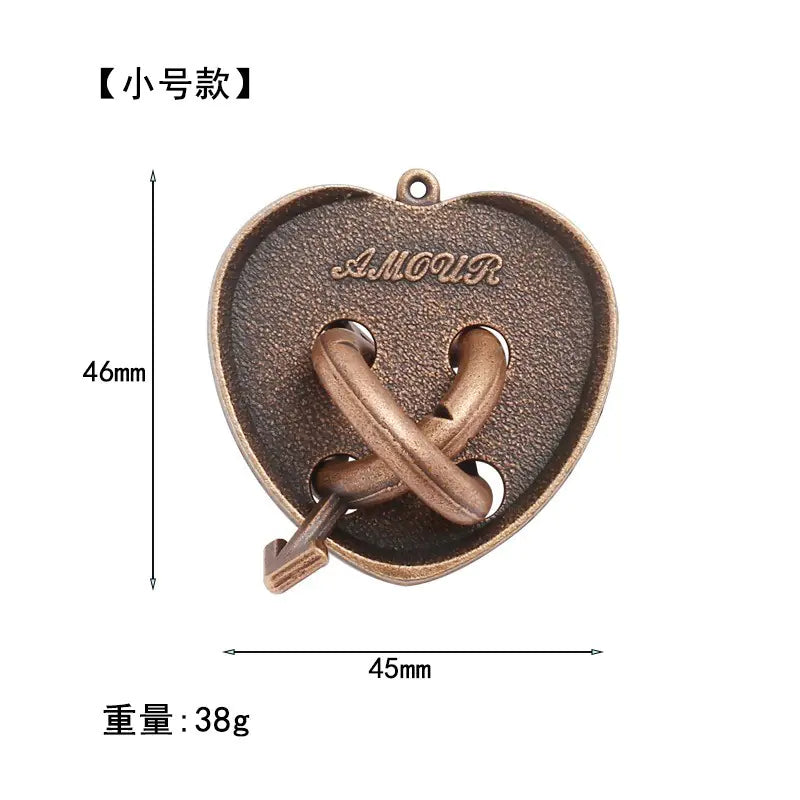 Zinc Alloy Unlocking Puzzle Toy for Kids and Adults