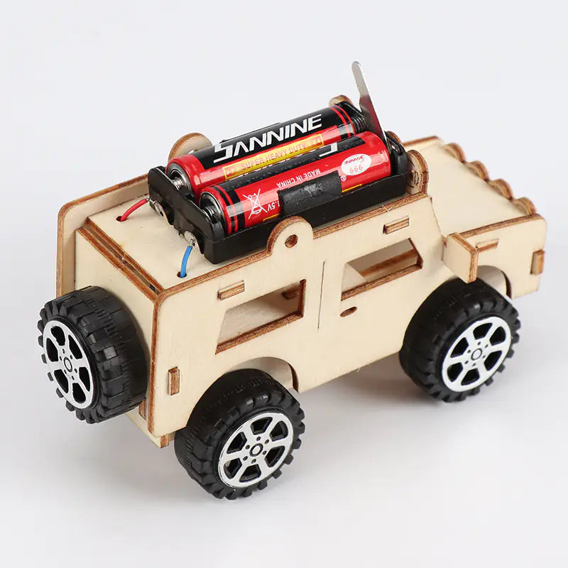 DIY Electric Jeep Kit: STEM Remote Control Car Building Toy for Kids 4+