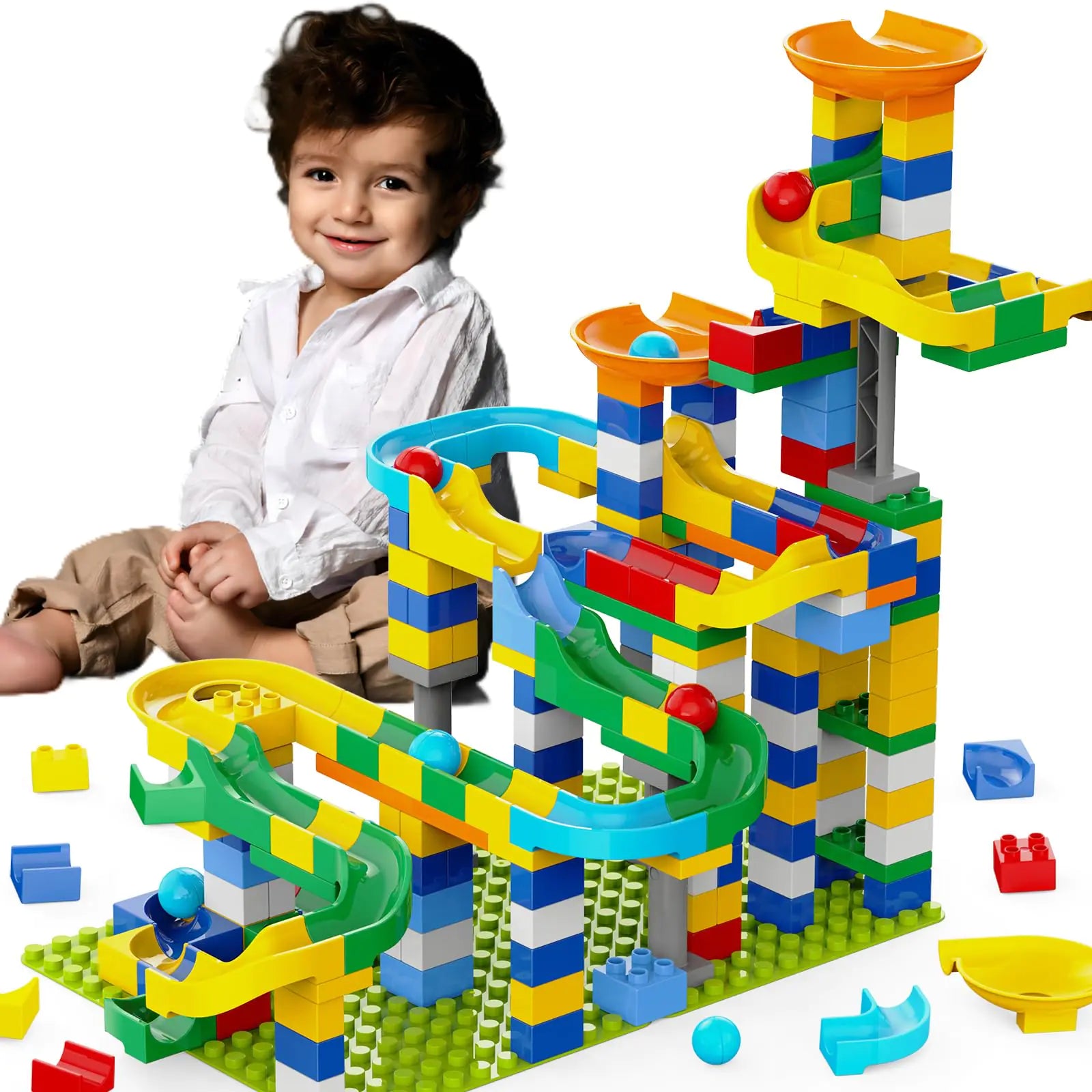 Creative Marble Run Builder Set for Kids