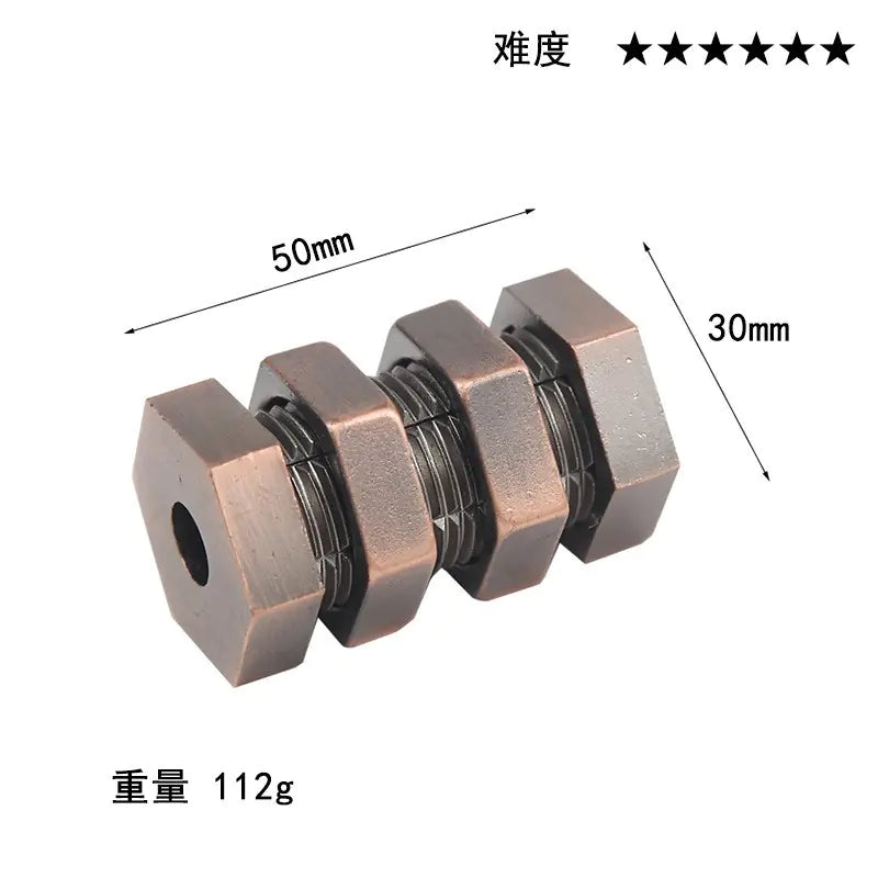 Zinc Alloy Unlocking Puzzle Toy for Kids and Adults