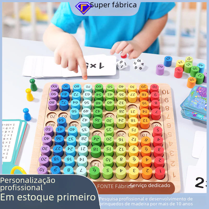 Colorful 99 Multiplication Table for Kids Learning