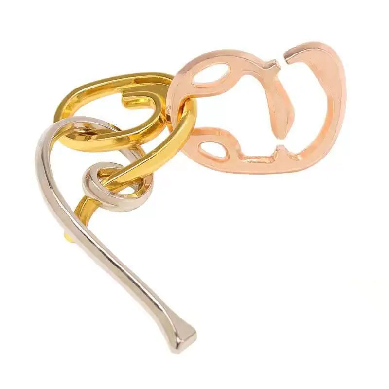 Zinc Alloy Unlocking Puzzle Toy for Kids and Adults