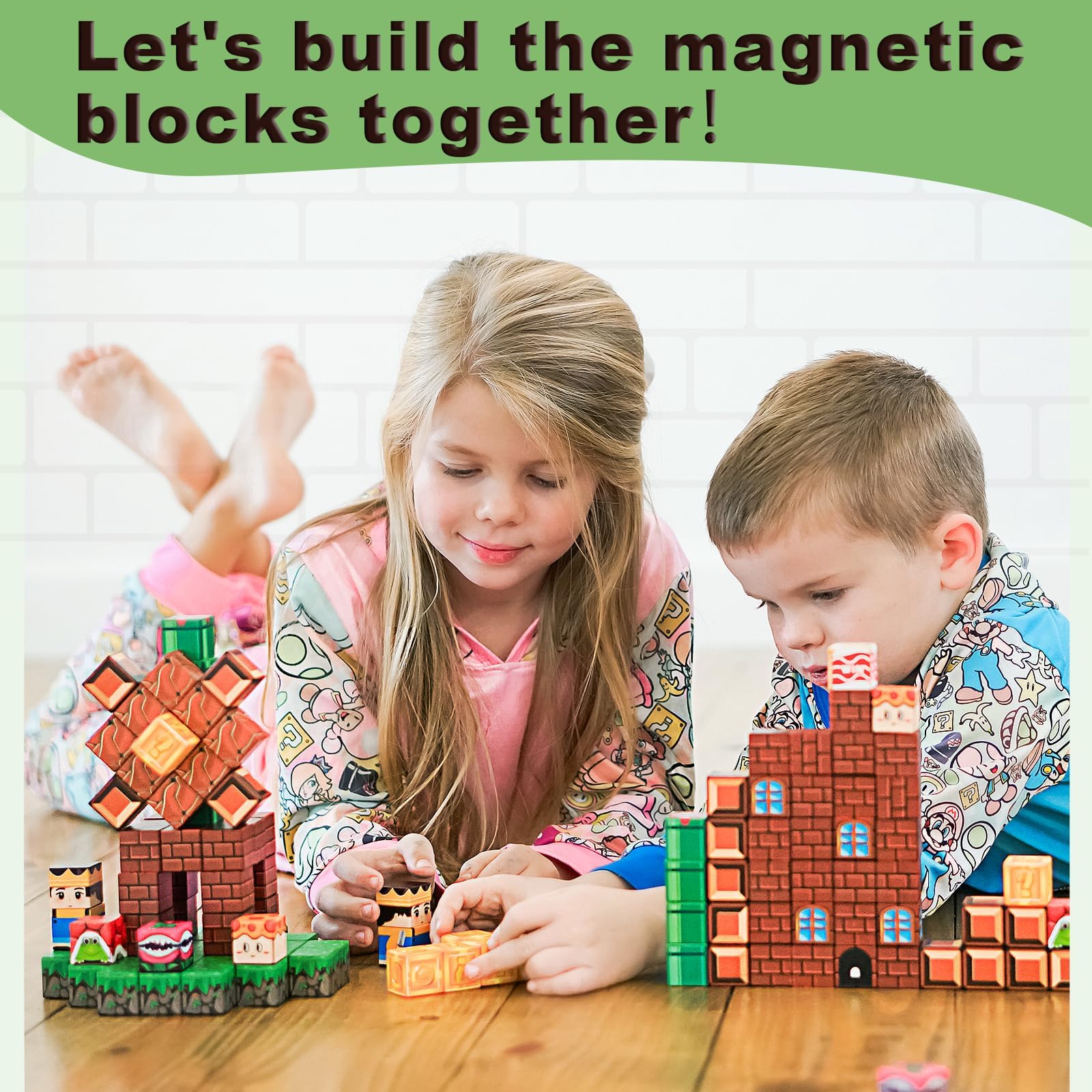 Magnetic Building Blocks for Kids 3+: STEM Magnet World Tiles & Creative Toddler Toys