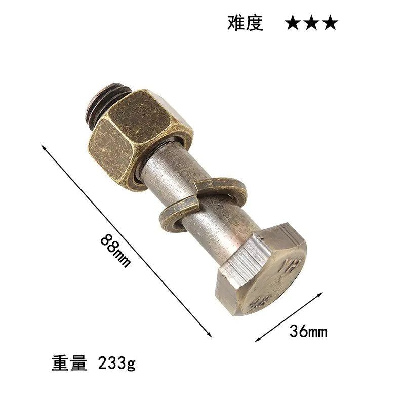 Zinc Alloy Unlocking Puzzle Toy for Kids and Adults