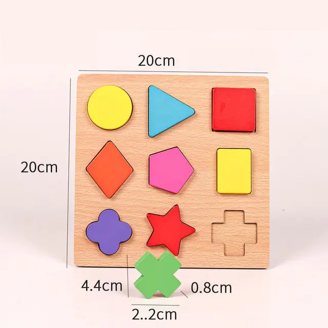 Montessori Wooden Alphabet and Number Puzzle Game