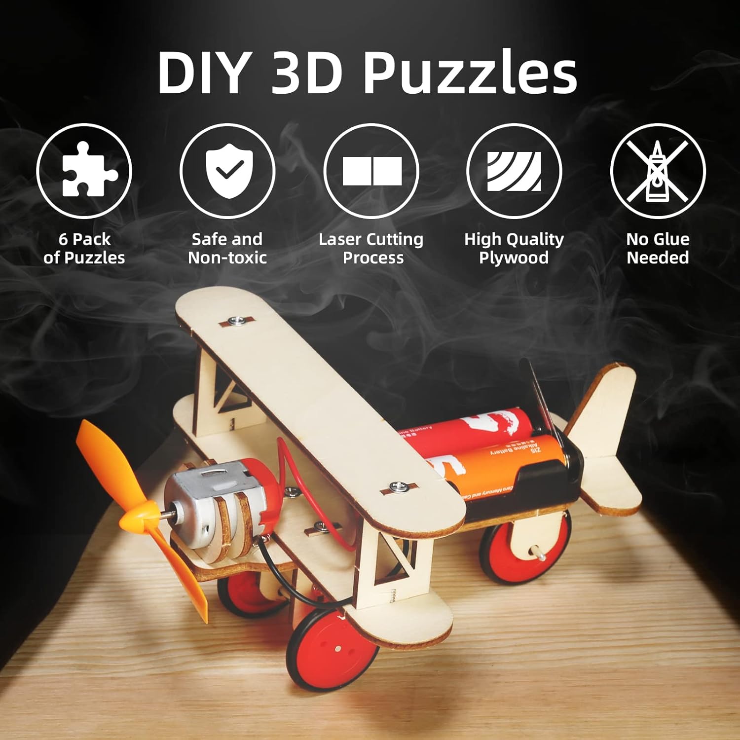 STEM Builder Kits for Boys 7-13: Wood Model Cars and More