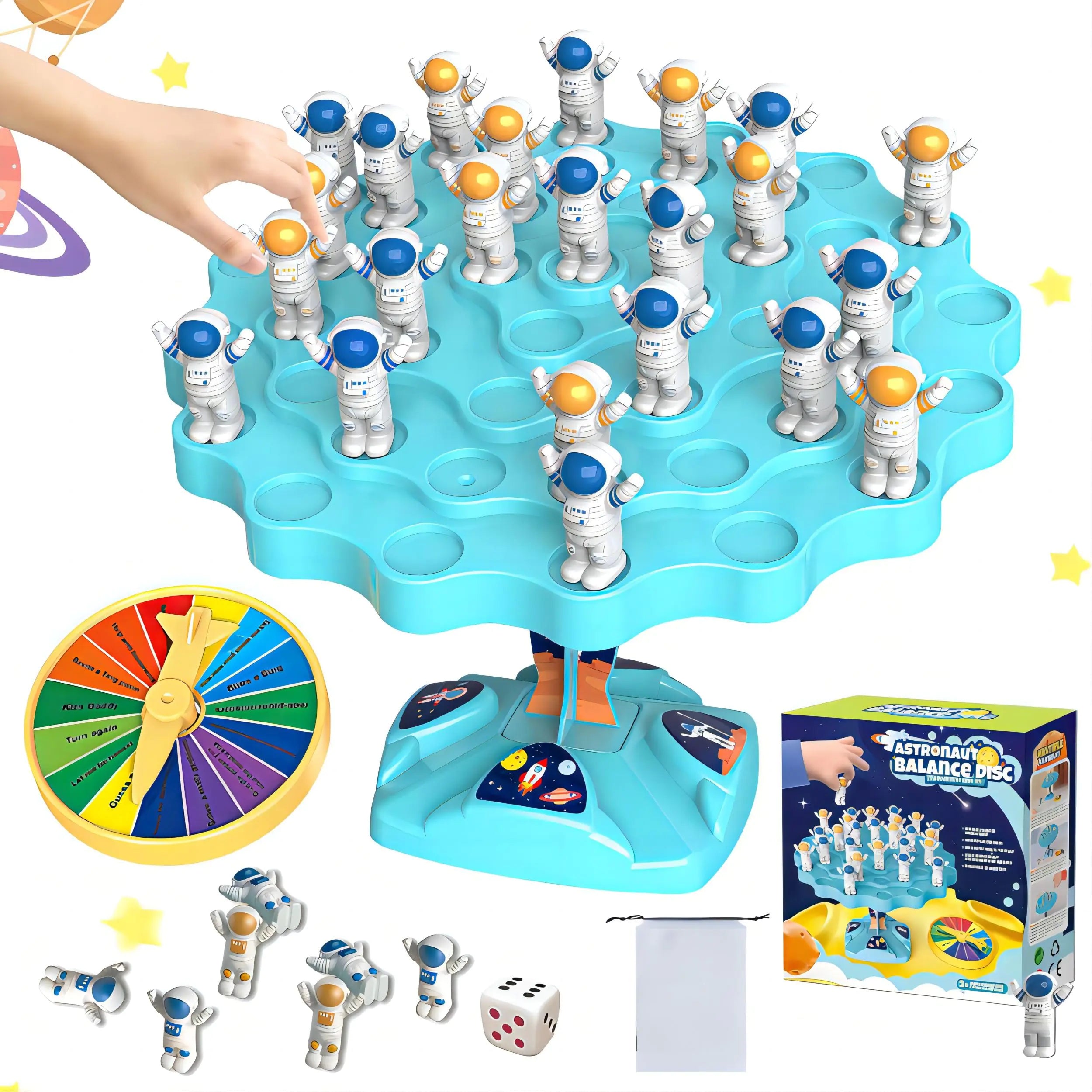 Cosmic Balance Astronaut Game - Dual Player Montessori Toy