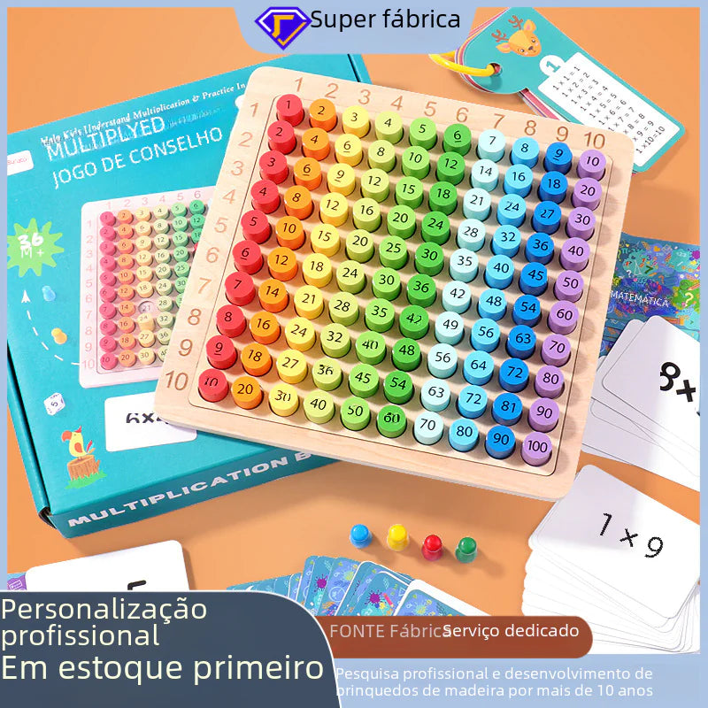 Colorful 99 Multiplication Table for Kids Learning