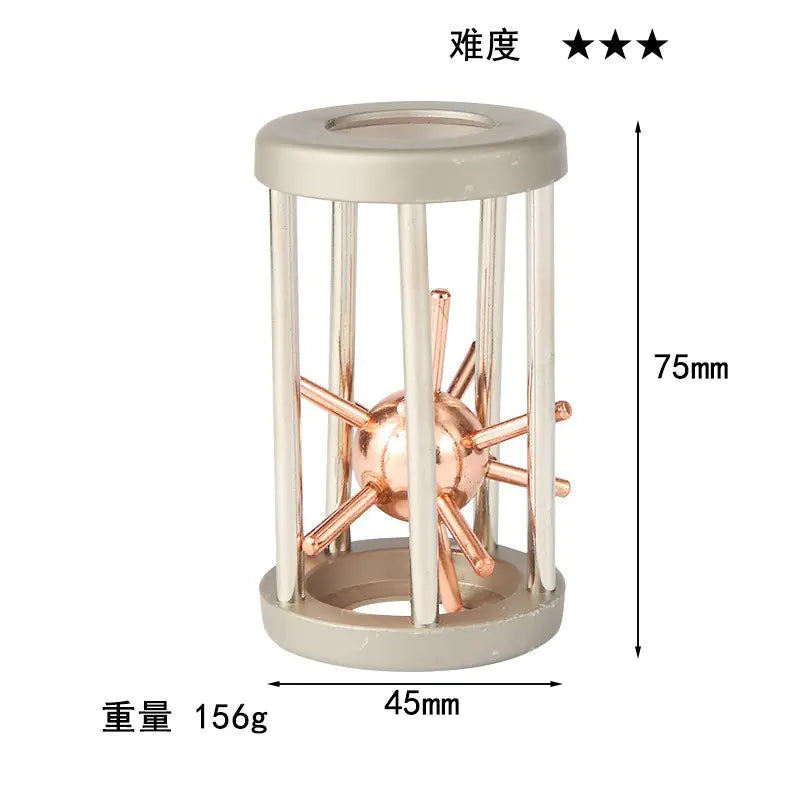 Zinc Alloy Unlocking Puzzle Toy for Kids and Adults